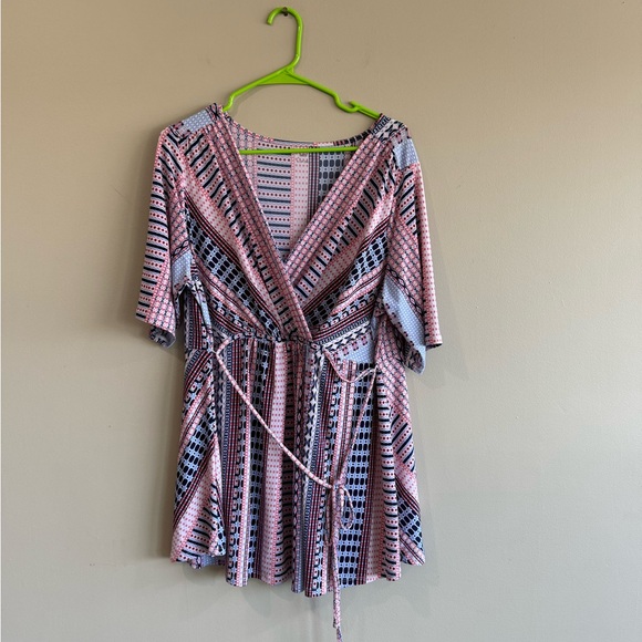 Motherhood Purple Pink V-Neck Top - Picture 1 of 6